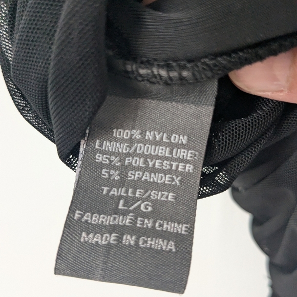 Tank With Sheer Straps And Zipper Accent Womens Large Matrix Goth Office Siren - Picture 6 of 8